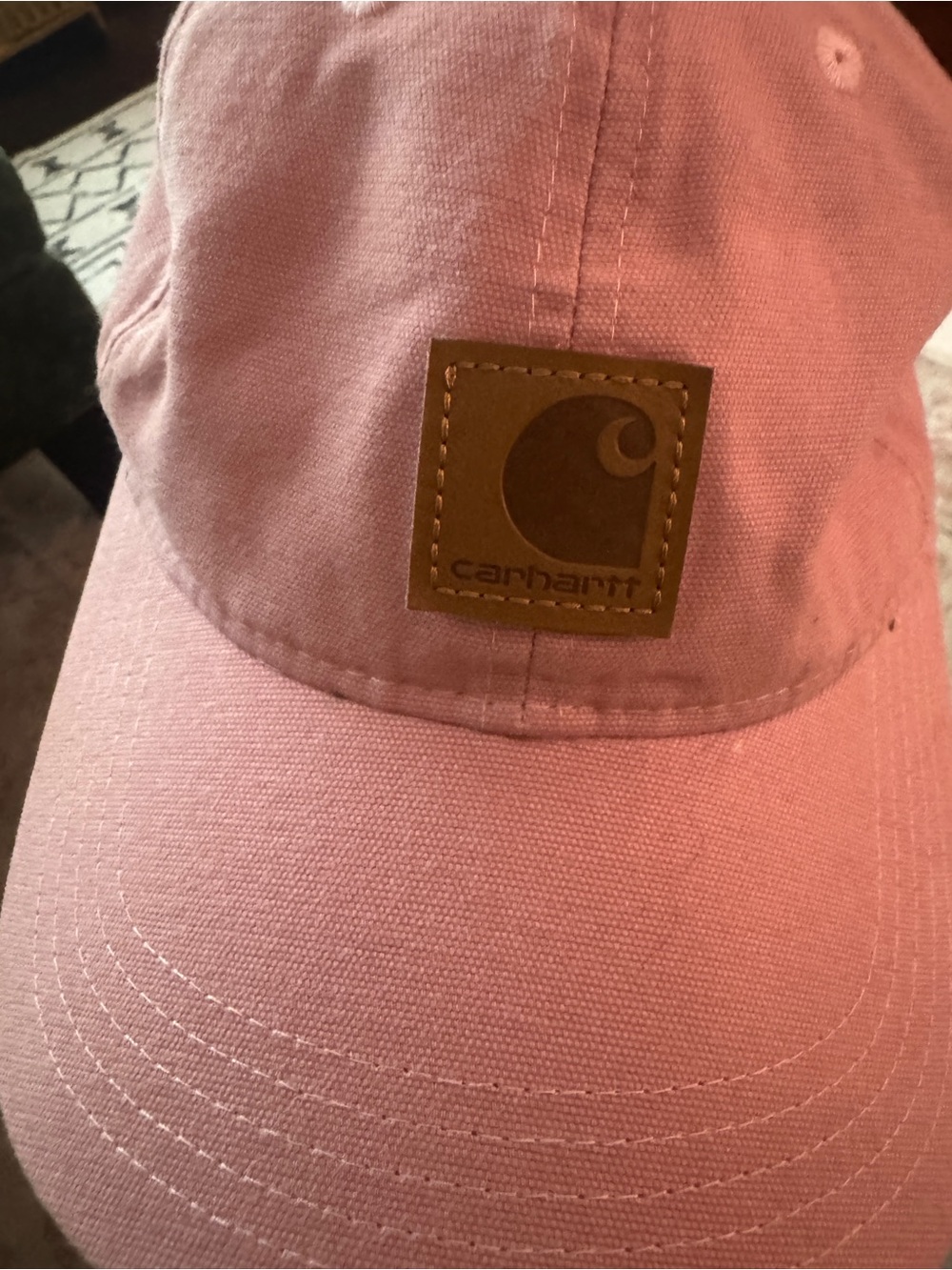 Carhartt Pink Logo Patch Baseball Cap